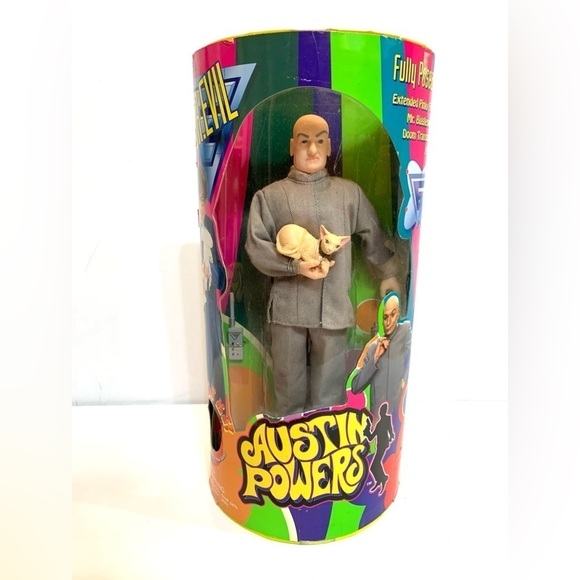 VTG 1998 NEW IN BOX Trendmasters Austin Powers DR EVIL 9" Figure + Accessories - Picture 1 of 6